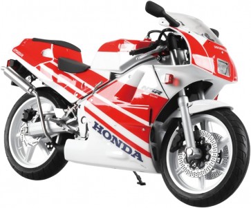 スカイネット 1/12 完成品バイク Honda NSR250R ’89 ロスホワイト×ファイティングレッド アオシマ, AOS12137, by アオシマ