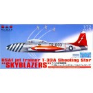 1/72 アメリカ空軍練習機 T-33A シューティングスター “スカイブレイザーズ” プラッツ, PLZ70712, by プラッツ