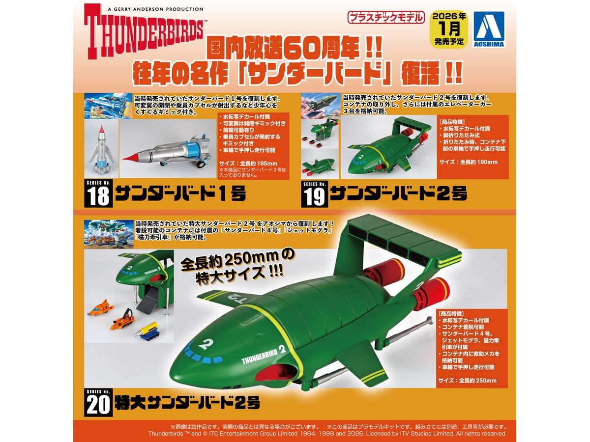 サンダーバード No.18 サンダーバード1号 アオシマ | 東京ホビー