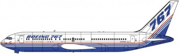 1/200 ボーイング 767-200 “デモンストレイター” ハセガワ, HAS08530, by ハセガワ
