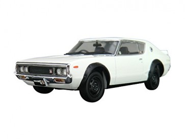 1/43　DISM 166 KPGC110 ケンメリスカイラインHT 2000GT-R（ホワイト） アオシマ, AOS80405, by アオシマ