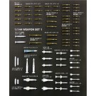 1/144 航空武装シリーズ 現用航空機用 ウェポンセット1 通常爆弾 ＆ ミサイル ’50～ プラッツ, PLZ78091, by プラッツ