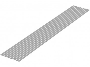 プラ=材料 [グレー] 細切り板 1.0 x 3.0mm 10本入 ウェーブ, WAV24838, by ウェーブ