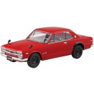 1/32 楽プラ スナップキット No.16-RD ニッサン C10 スカイライン 2000GT-R(レッド) アオシマ, AOS01640, by アオシマ
