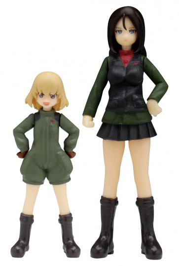 1/35 ガールズ＆パンツァー プラウダ高校フィギュアセット 雪原の戦いです！ プラッツ, PLZ32475, by プラッツ