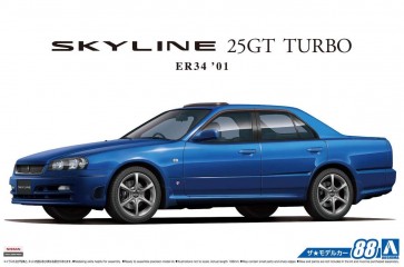 1/24 ニッサン ER34 スカイライン25GT TURBO '01 アオシマ, AOS55335, by アオシマ