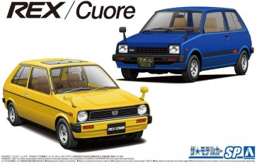 1/20 ザ・モデルカー スバル KM1 レックス / ダイハツ L55S クオーレ 1981 アオシマ, AOS57872, by アオシマ
