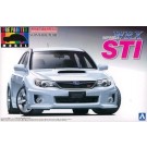 1/24　プリペイントモデル（塗装済プラモデル） 26 GRB インプレッサ WRX STI 5door '10 （サテンホワイト・パール） アオシマ, AOS04906, by アオシマ