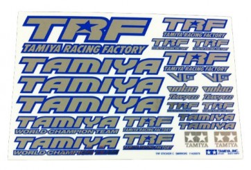 TRF ステッカーC (ブルーエッジ/ミラー) タミヤ, TAM22371, by タミヤ