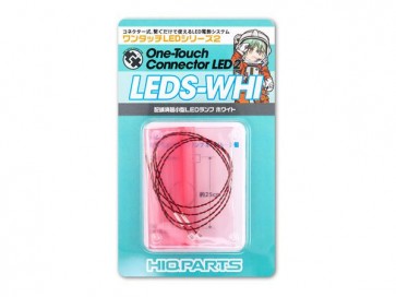 ワンタッチLEDシリーズ 2: 配線済超小型LEDランプ ホワイト(2個入) ハイキューパーツ, HIQ74599, by ハイキューパーツ