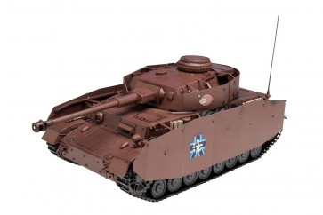 1/35 ガルパン劇場版 IV号戦車D型改(H型仕様)あんこうチーム劇場版です! (バトルダメージデカール付き) プラッツ, PLZ51209, by プラッツ