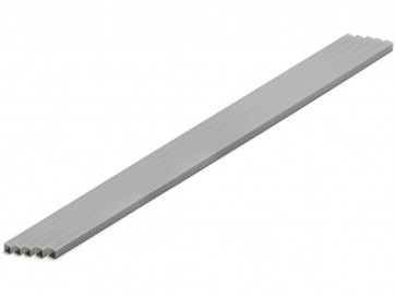 プラ=材料 (グレー) 正方形パイプ 4 mm 5本入 ウェーブ, WAV24326, by ウェーブ