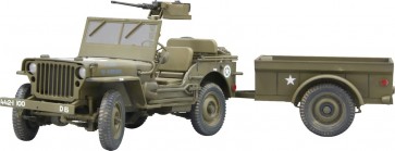1/20 アメリカ陸軍 1/4トン 4ｘ4トラック (トレーラー・機関銃付) ファインモールド, FIN20024, by ファインモールド