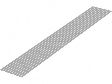 プラ=材料 [グレー] 細切り板 0.5 x 3.0mm 10本入 ウェーブ, WAV24739, by ウェーブ