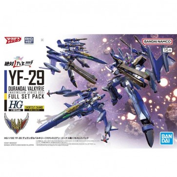 1/100 HG YF-29 デュランダルバルキリー (マクシミリアン･ジーナス機) フルセットパック バンダイ, BAN56919, by バンダイ
