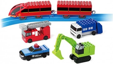 トミカ･プラレールブロック エントリーセット タカラトミー, TAK02614, by タカラトミー