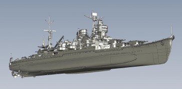 1/700 帝国海軍シリーズ No.55 日本海軍重巡洋艦 伊吹 フジミ, FUJ52401, by フジミ