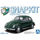 1/32 楽プラ スナップキット No.20-JG フォルクスワーゲン ビートル(ジャングルグリーン) アオシマ, AOS03439, by アオシマ