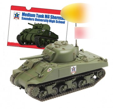 1/56 ガールズ＆パンツァー おてごろ模型戦車道 M4 シャーマン サンダース大学付属高校[最終章 第3話特別パッケージ版]  ガールズ＆パンツァープラッツ, PLZ75557, by プラッツ