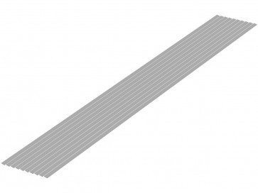 プラ=材料 [グレー] 細切り板 0.3 x 3.0mm 10本入 ウェーブ, WAV24630, by ウェーブ