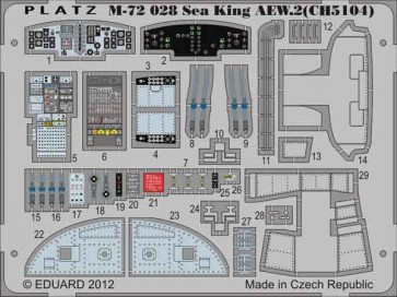 1/72 イギリス海軍 早期警戒ヘリ ウェストランドシーキング AEW.2用 ディテールアップエッチングパーツ プラッツ, PLZ17465, by プラッツ