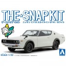 1/32 ザ・スナップキット No.18-B ニッサン C110スカイラインGT-R (ホワイト) アオシマ, AOS64658, by アオシマ