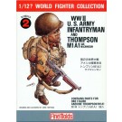 1/12 ワールドファイターコレクション WW.II アメリカ陸軍歩兵 ロジャース軍曹/トンプソンM1A1 ファインモールド, FIN20520, by ファインモールド