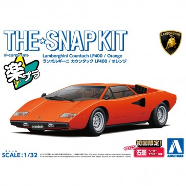 1/32 ザ・スナップキット No.20-C ランボルギーニ カウンタック LP400 (オレンジ) アオシマ, AOS65358, by アオシマ