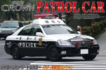 1/24 塗装済パトカーシリーズ No.11 18クラウン パトロールカー 警視庁　スチールホイールVer. アオシマ, AOS03039, by アオシマ