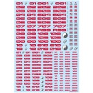TRデカール3 ナンバー レッド（1枚入） ハイキューパーツ, HIQ73622, by ハイキューパーツ