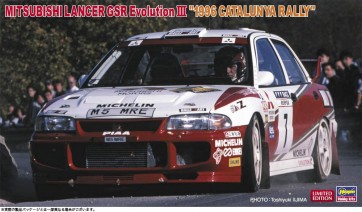 1/24 三菱 ランサー GSR エボリューションIII “1996 カタルニア ラリー” ハセガワ, HAS05109, by ハセガワ