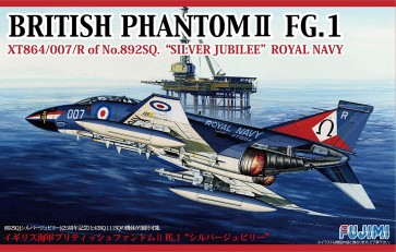 1/72 Fシリーズ No.59 ブリティッシュ ファントムII FG.1 シルバージュビリー フジミ, FUJ22726, by フジミ