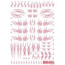 ハイキューパーツ　レッド トライバルロータス S（1枚入）, HIQTRI-L-S-RED, by ハイキューパーツ
