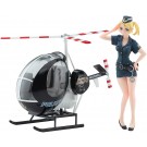 1/20 たまごヒコーキシリーズ たまごガールズ コレクション No.07 エイミー マクドネル(ポリス) w/ヒューズ300 ハセガワ, HAS21964, by ハセガワ