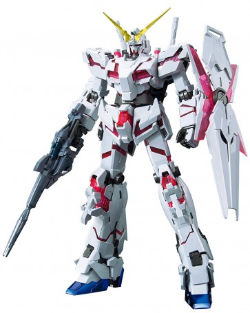 1/100 MG ﾕﾆｺｰﾝｶﾞﾝﾀﾞﾑ(ﾚｯﾄﾞ/ｸﾞﾘｰﾝ)ﾂｲﾝﾌﾚｰﾑ　チタニウムフィニッシュ バンダイ, BAN50893, by バンダイ
