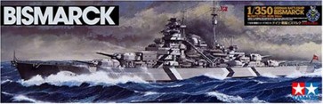 1/350 艦船ｼﾘｰｽﾞ No.13 ﾄﾞｲﾂ戦艦ﾋﾞｽﾏﾙｸ タミヤ, TAM80136, by タミヤ
