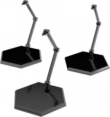THE シンプルスタンド×3 BLACK 【フィギュア＆模型用】〈HEX〉タイプ グッドスマイルカンパニー, GSC62810, by グッドスマイルカンパニー