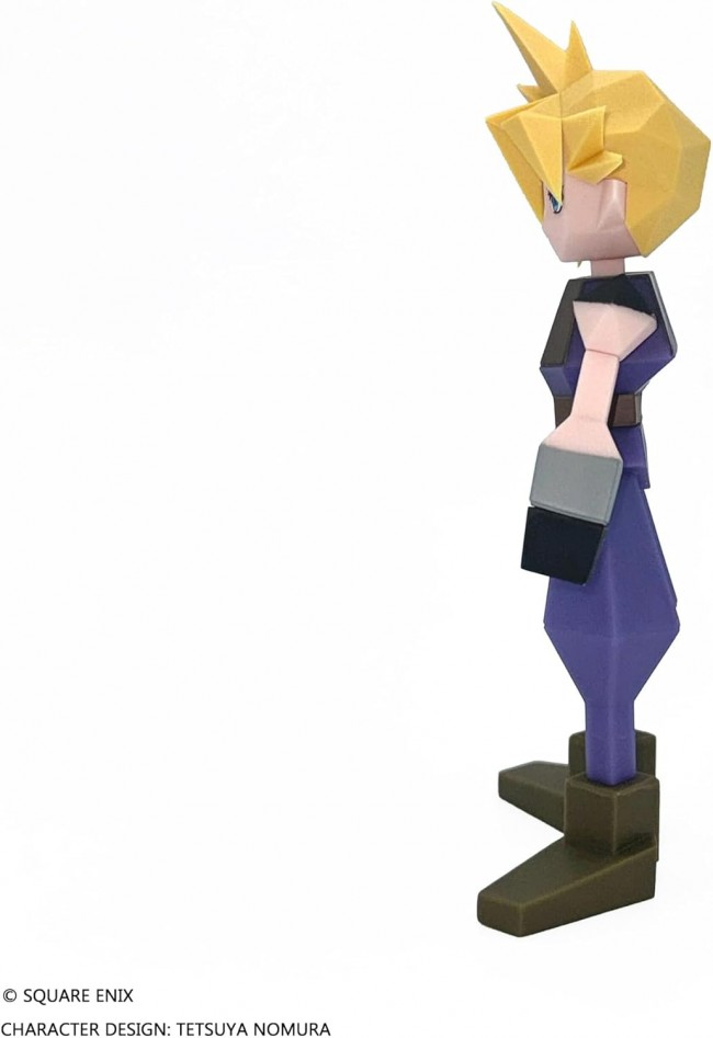 クラウド　ポリゴンソフビ　FF7 FINAL FANTASYVII』 ポリゴンソフビ クラウド・ストライフ