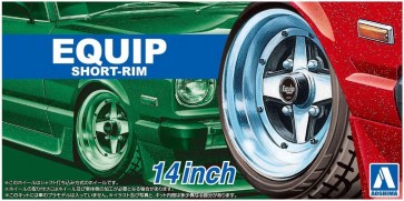 ザ・チューンドパーツNo.91　1/24 エキップ 浅リム 14 インチ アオシマ, AOS55472, by アオシマ