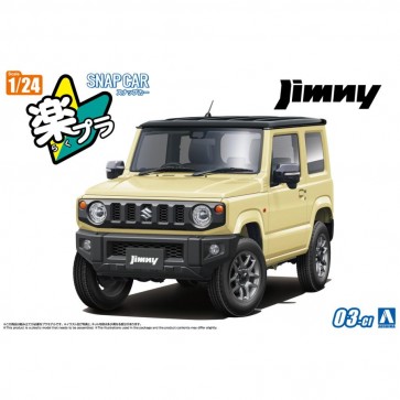 1/24 楽プラ スナップカー No.3-CI JB64 ジムニー 2018 シフォンアイボリーメタリック アオシマ, AOS65976, by アオシマ