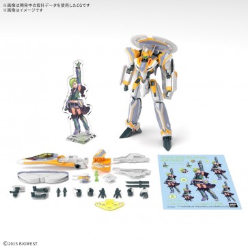 1/100 HG マクロス デルタ VF-31E ジークフリード(チャック・マスタング機)デラックスセット バンダイ, BAN25455, by バンダイ