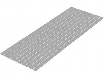 プラ=材料 [グレー] 細切り板 1.0 x 8.0mm 10本入 ウェーブ, WAV24883, by ウェーブ