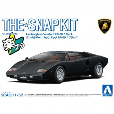 1/32 ザ・スナップキット No.20-F ランボルギーニ カウンタック LP400 (ブラック) アオシマ, AOS65389, by アオシマ