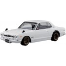 1/32 楽プラ スナップキット No.16CU-WH ニッサン C10 スカイライン 2000GT-R カスタムホイール (ホワイト) アオシマ, AOS01688, by アオシマ