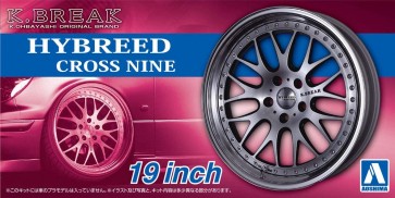 1/24 ザ・チューンドパーツ No.101 K-BREAK ハイブリード クロスナイン 19インチ ザ・チューンドパーツアオシマ, AOS61145, by アオシマ