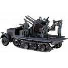 1/72　8ﾄﾝ HT/20mm 4連装砲, HASMT14, by ハセガワ