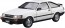 1/24 ザ・モデルカー No.85 トヨタ AE85 カローラレビン 1500SR 1985 アオシマ, AOS59685, by アオシマ