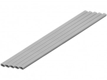 プラ=材料[グレー] 細長丸パイプ 4 x 8 mm 5本入 ウェーブ, WAV24227, by ウェーブ