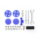 ミニ四駆 グレードアップパーツ 大径スタビヘッドセットブルー (17mm) (ブルー) (ミニ四駆特別企画) タミヤ, TAM54308, by タミヤ