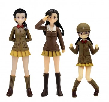 1/35 ガールズ&パンツァー劇場版 知波単学園 フィギュアセット プラッツ, PLZ39658, by プラッツ